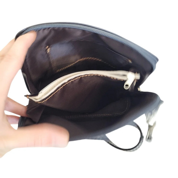 Barberini's Firenze LEATHER Zip Crossbody Handbag - Picture 4 of 6